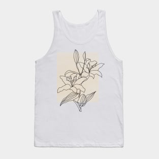 Minimalist Flower Tank Top